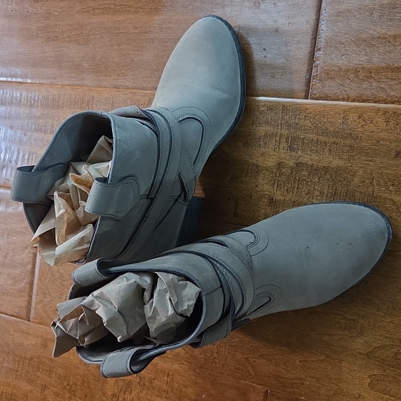 Women's Taupe Ankle Boots - Picture 2 of 4